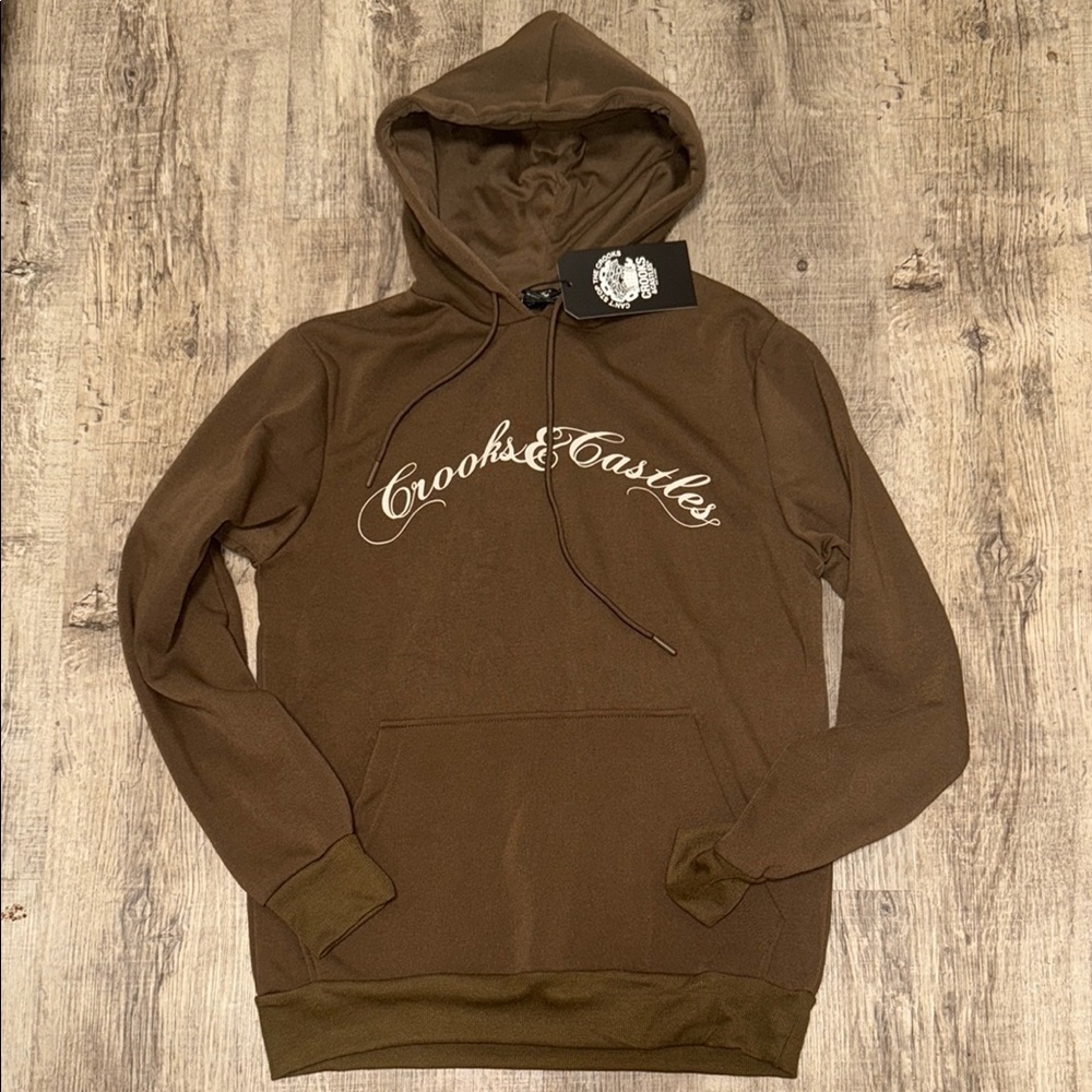 Crooks & Castles Brown Sweatshirt Hoodie Classic Style
